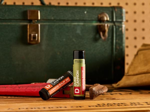Duke Cannon Lip Balm Bundle 140° SPF 30 + Tactical SPF 15 | Blood Orange Mint & Fresh Mint