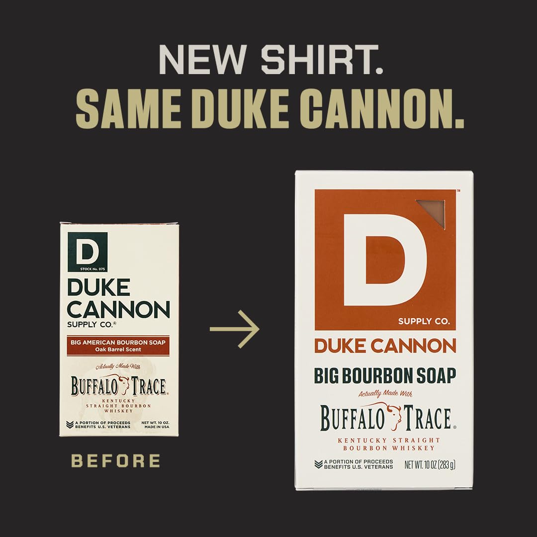 Duke Cannon Tactical Scrubber – Big American Bourbon Soap, Military-Grade Pouch, Oak Barrel Scent, 10 oz