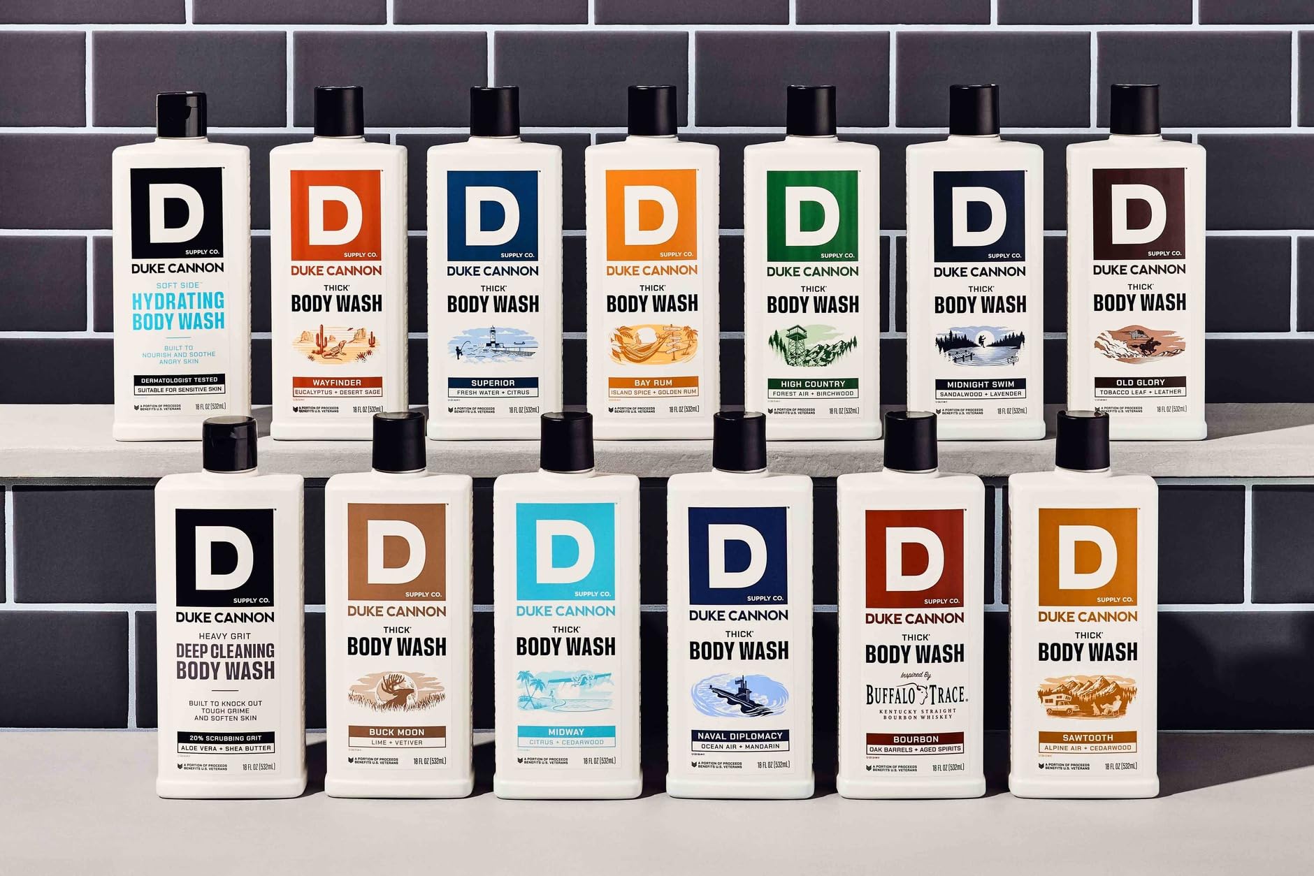 Duke Cannon THICK High-Viscosity Body Wash for Men 3-Pack – Naval Diplomacy, Midnight Swim, Superior