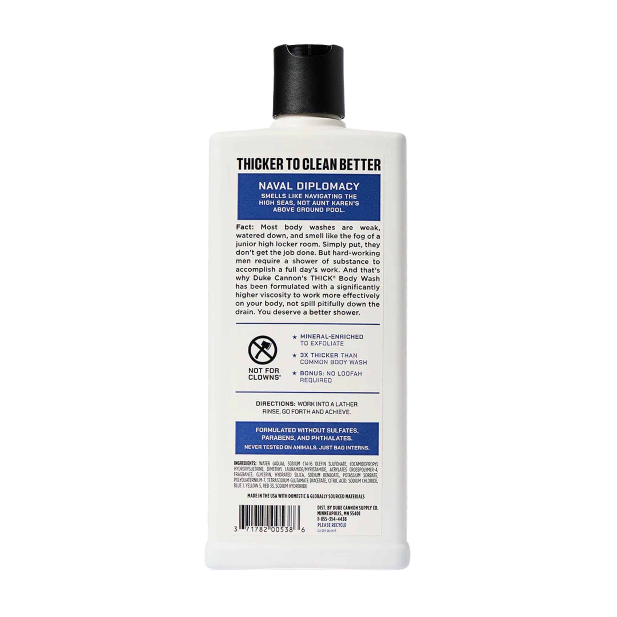 Duke Cannon THICK High-Viscosity Body Wash for Men 3-Pack – Naval Diplomacy, Midnight Swim, Superior