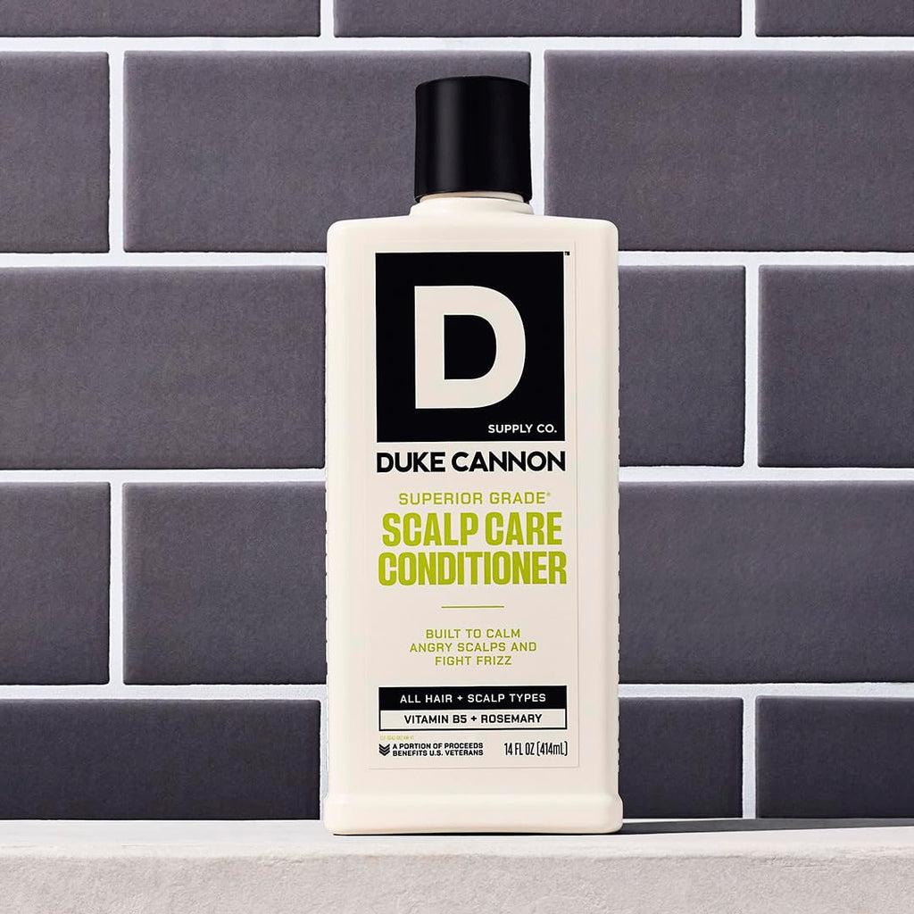 Duke Cannon Superior Grade Scalp Care Conditioner for Men, 14 oz – Vitamin B5 Hydration, Rosemary & Arnica