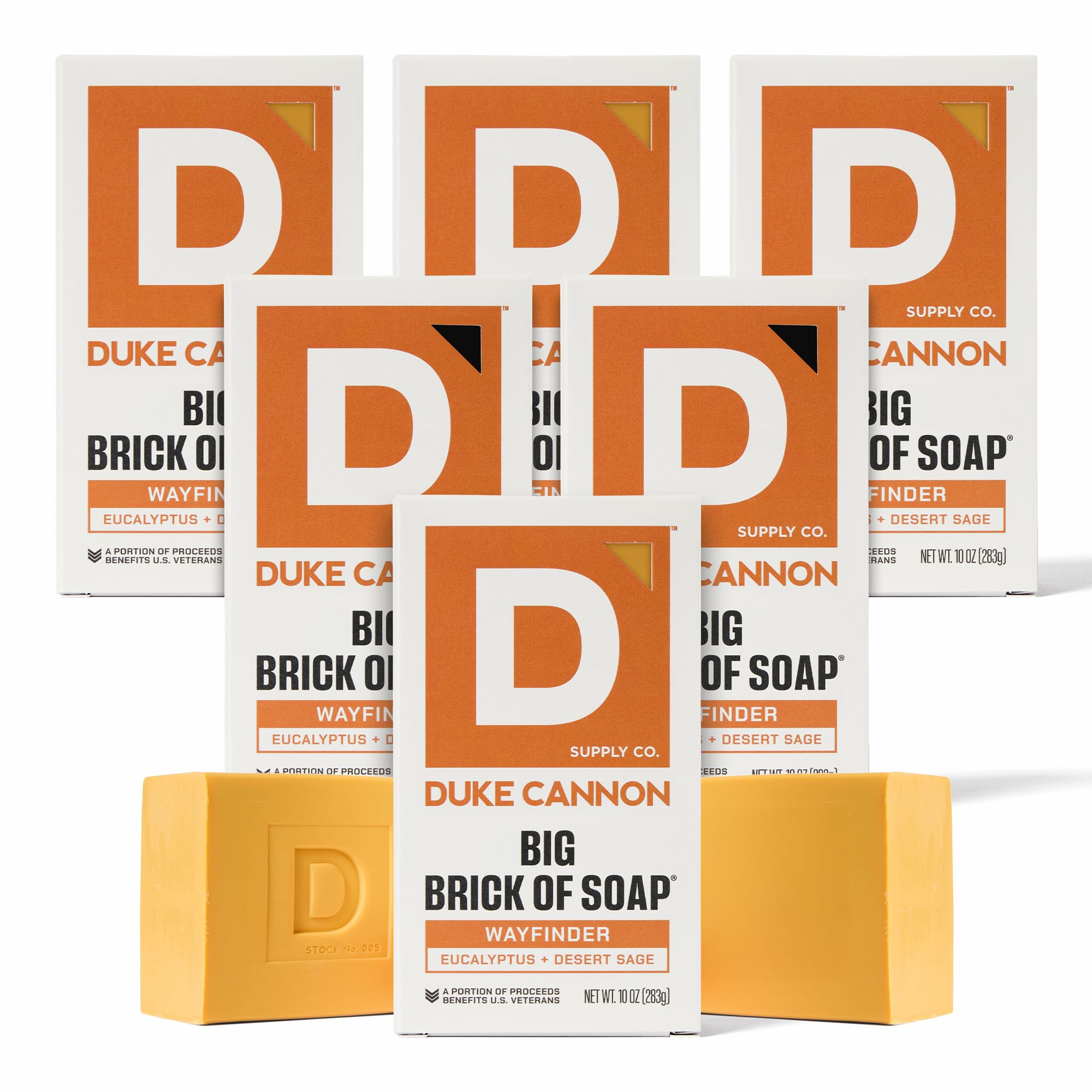 Duke Cannon Wayfinder Bar Soap Bundle – Extra Large 10 oz, 6-Pack, American-Made