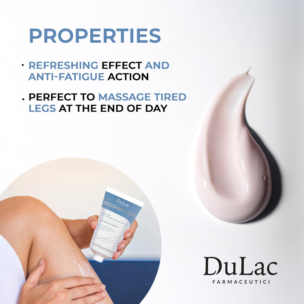 Dulàc Diosmin Legs Gel Cream 5.07 fl oz – Varicose Veins & Leg Circulation Support