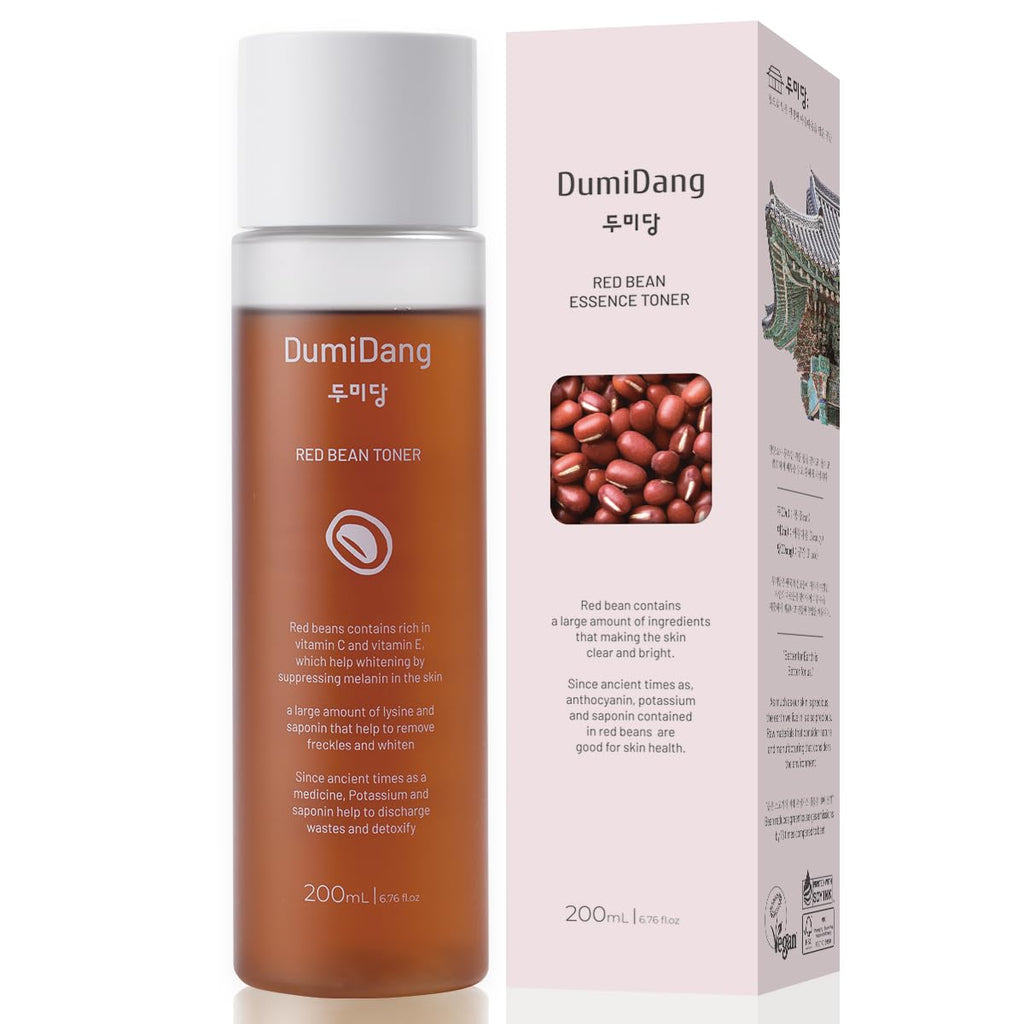 DumiDang Red Bean Essence Toner - Korean Vegan Fermented Red Bean Extract, Anti-Aging, 200mL