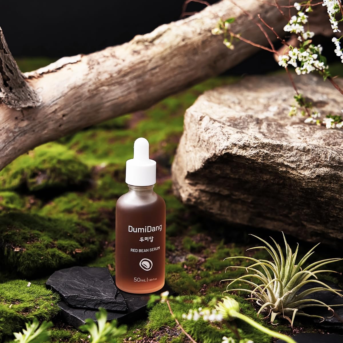 DumiDang Red Bean Serum - Korean Traditional Vegan Skincare with Fermented Red Bean & Kelp Extracts | 50mL