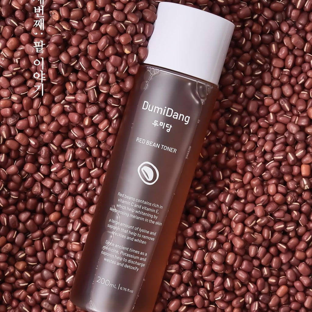 DumiDang Red Bean Essence Toner - Korean Vegan Fermented Red Bean Extract, Anti-Aging, 200mL