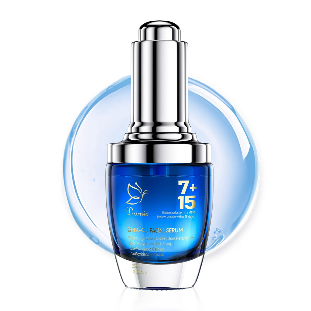 Dumie Copper Peptide Serum for Face | GHK-Cu & EGF Anti-Aging, Hydration & Firming | 25mL (Korean Skincare)