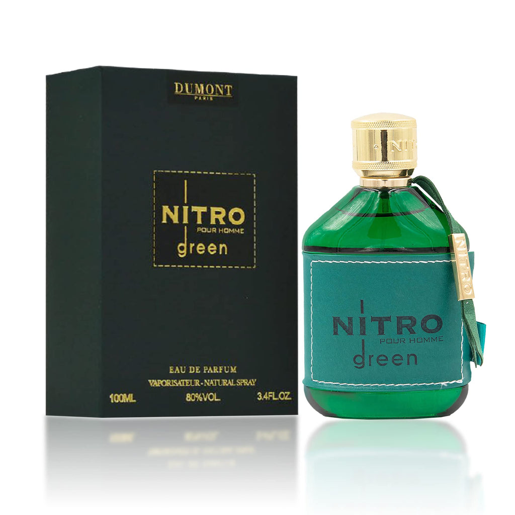 Dumont Nitro Green Eau de Parfum – Vibrant Weekend Fragrance (3.4 fl oz)