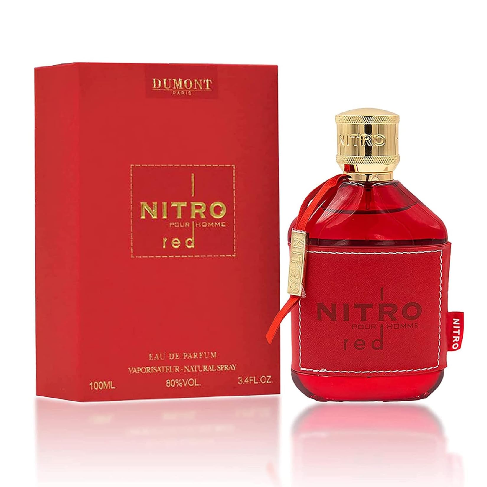 Dumont Nitro Red Pack of 2 Eau de Parfum Set – 3.45 fl oz Each