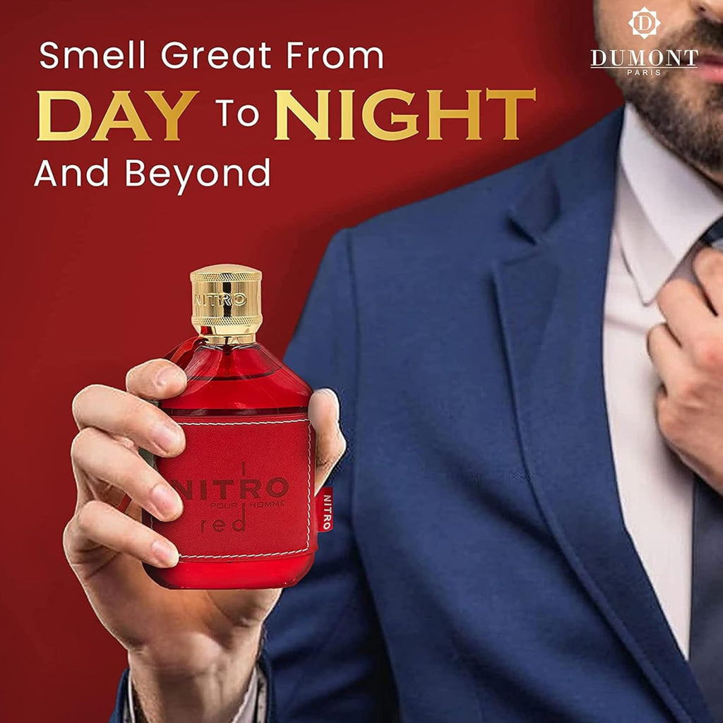 Dumont Nitro Red Pack of 2 Eau de Parfum Set – 3.45 fl oz Each