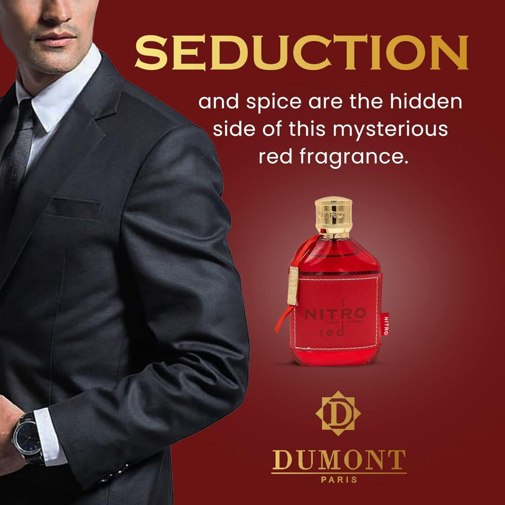Dumont Nitro Red Pack of 2 Eau de Parfum Set – 3.45 fl oz Each