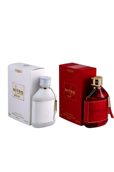 Dumont Nitro Red & Nitro White Eau de Parfum Duo – 3.45 oz Each (2-Piece Set)