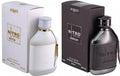 Dumont Nitro White & Nitro Platinum Eau de Parfum Set – 2x 3.45 oz / 100 ml Leather-Wrapped Bottles