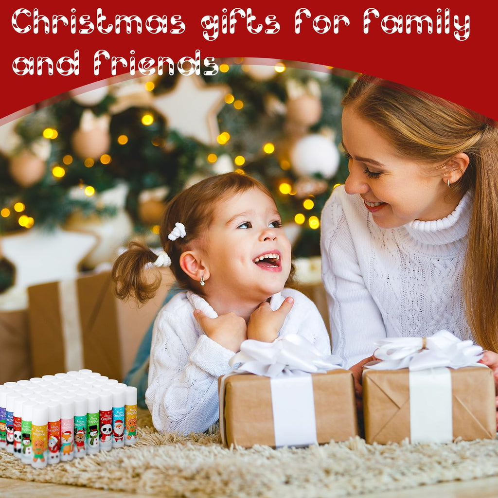 Dunzy 100 Pack Christmas Lip Balm Gifts – Bulk Stocking Stuffers & Gift Ideas