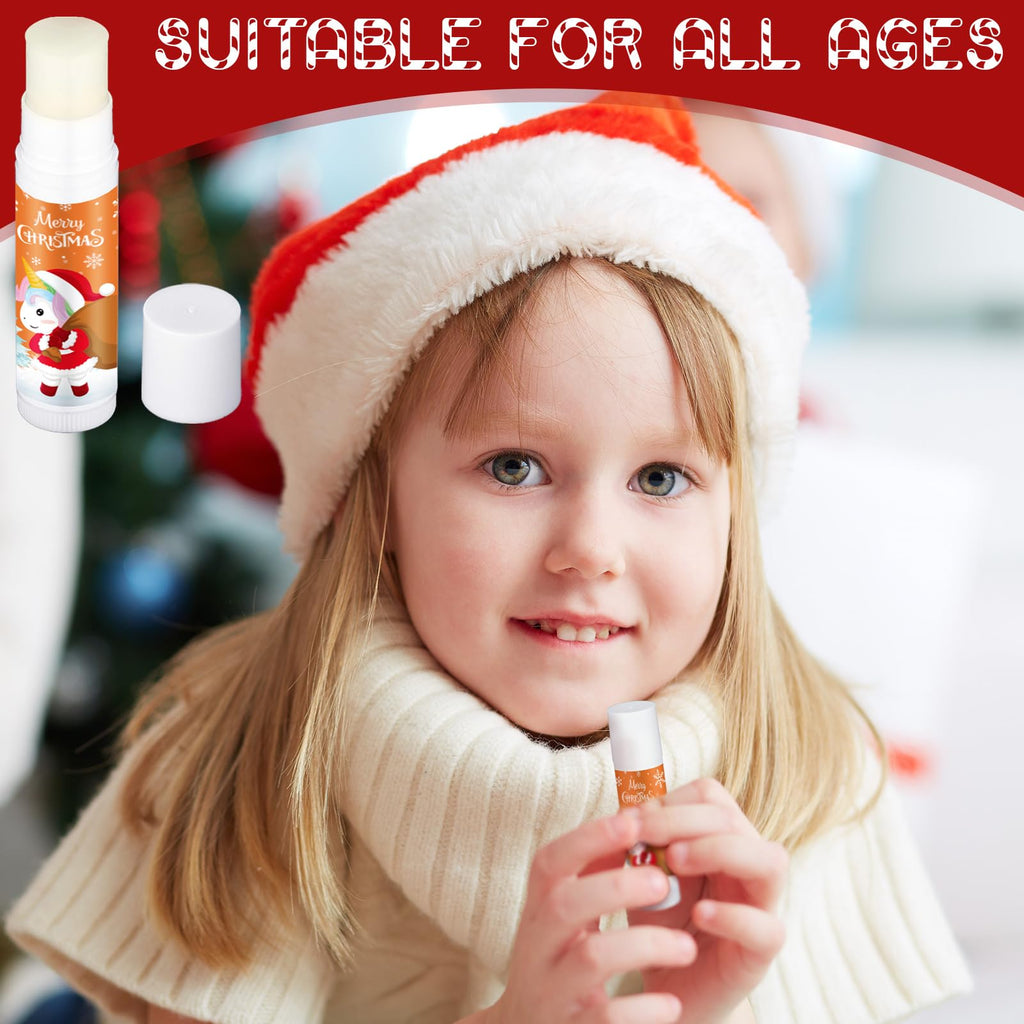 Dunzy 100 Pack Christmas Lip Balm Gifts – Bulk Stocking Stuffers & Gift Ideas