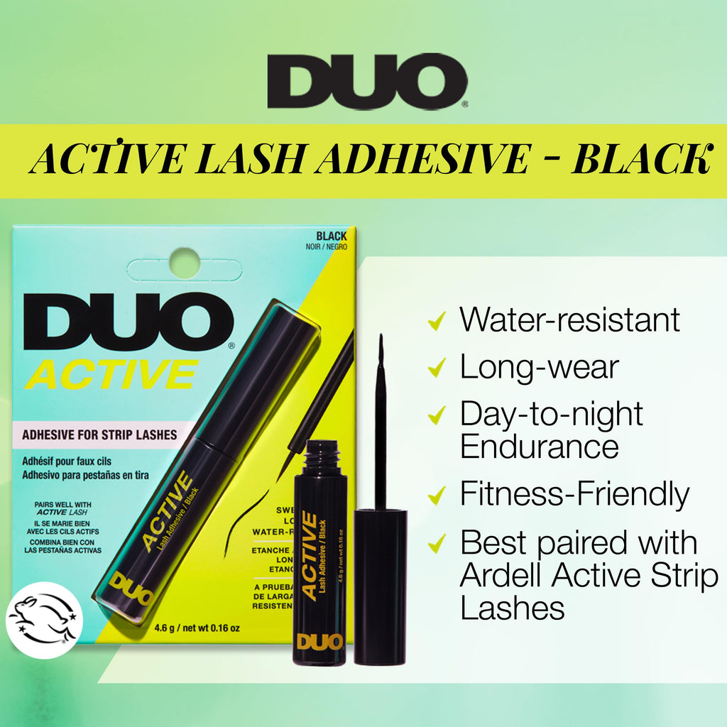 DUO Active Black Eyelash Glue – Waterproof & Long-Lasting 2-Pack (0.16 oz each)