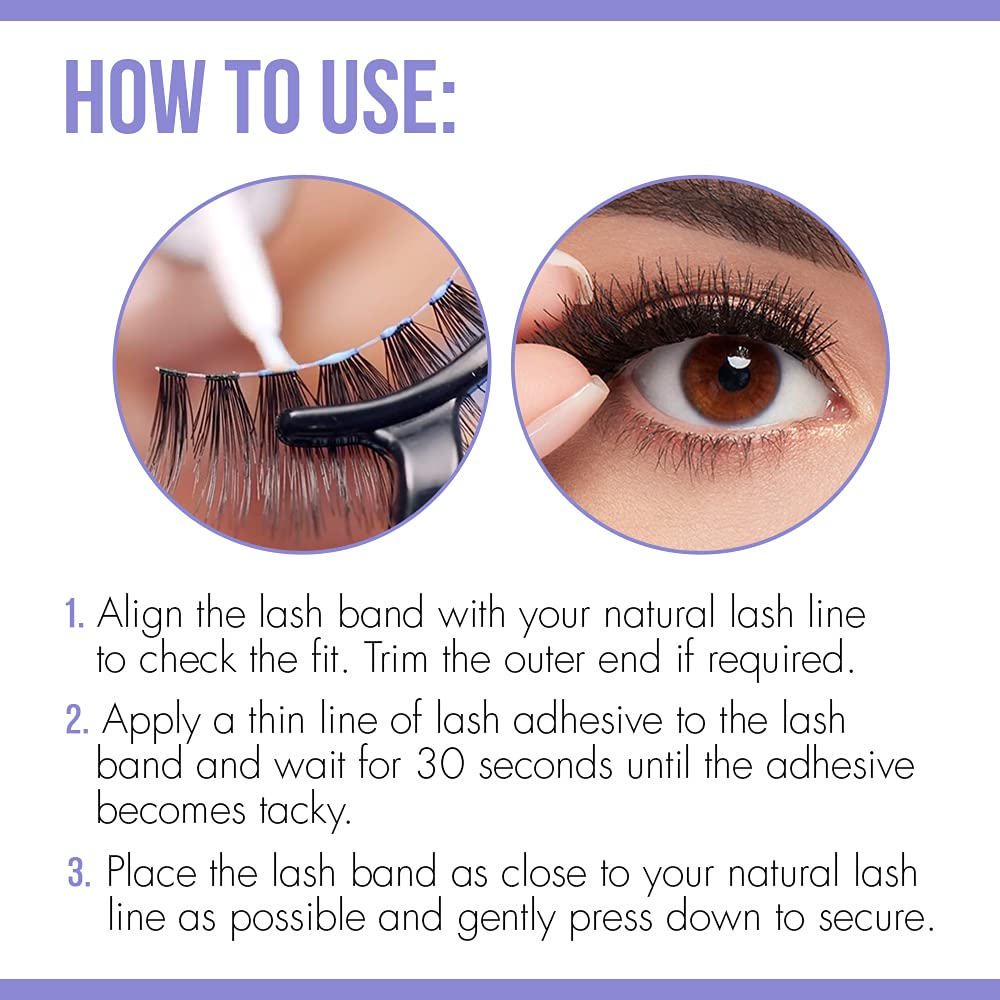 DUO Rosewater & Biotin Striplash Adhesive – Clear, 2-Pack