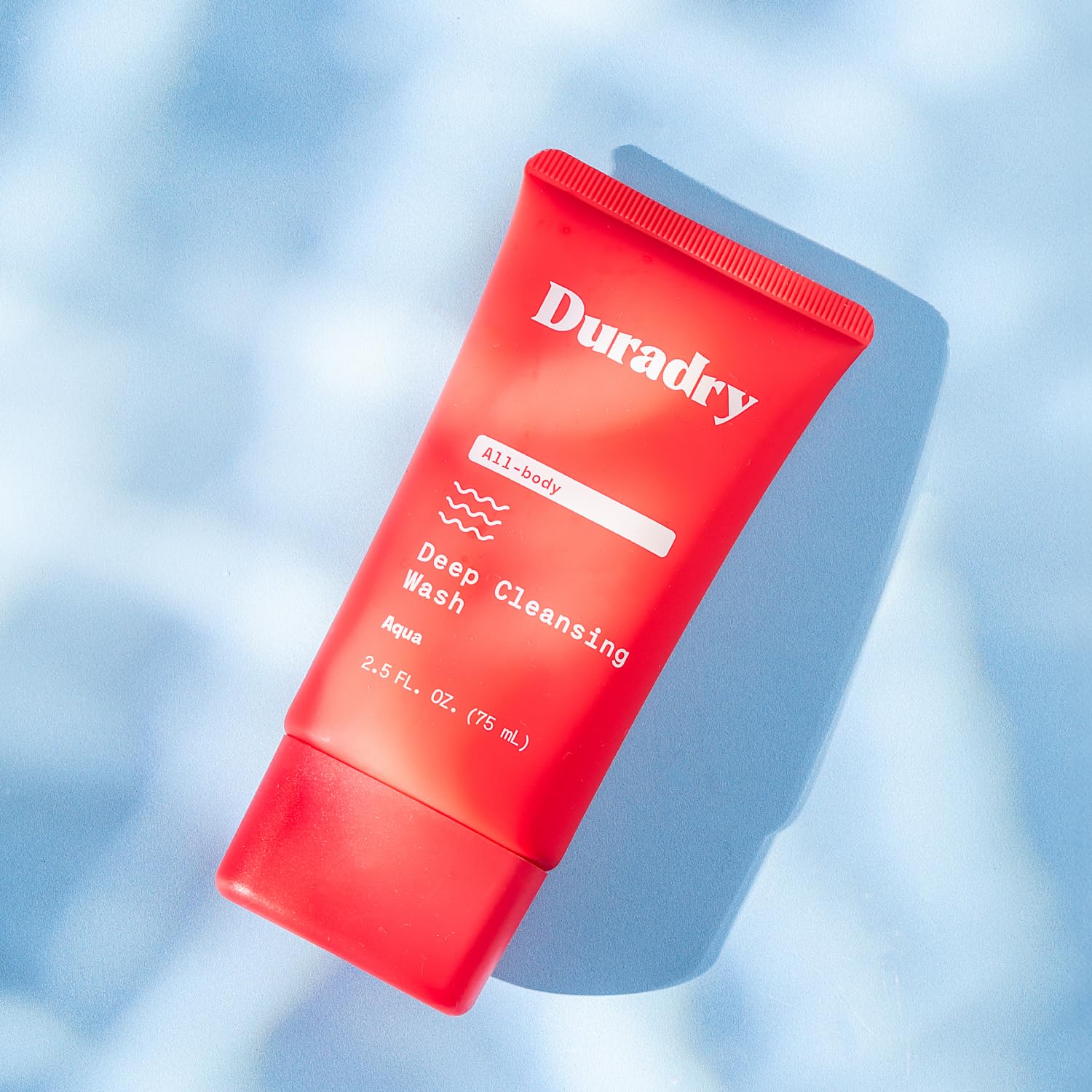 Duradry Deodorizing Body Wash for Women and Men - All-Day Odor Protection, Deep Cleansing, and Skin Moisturization | Aqua Fragrance | Travel-Size 2.5 Fl Oz (Pack of 3)