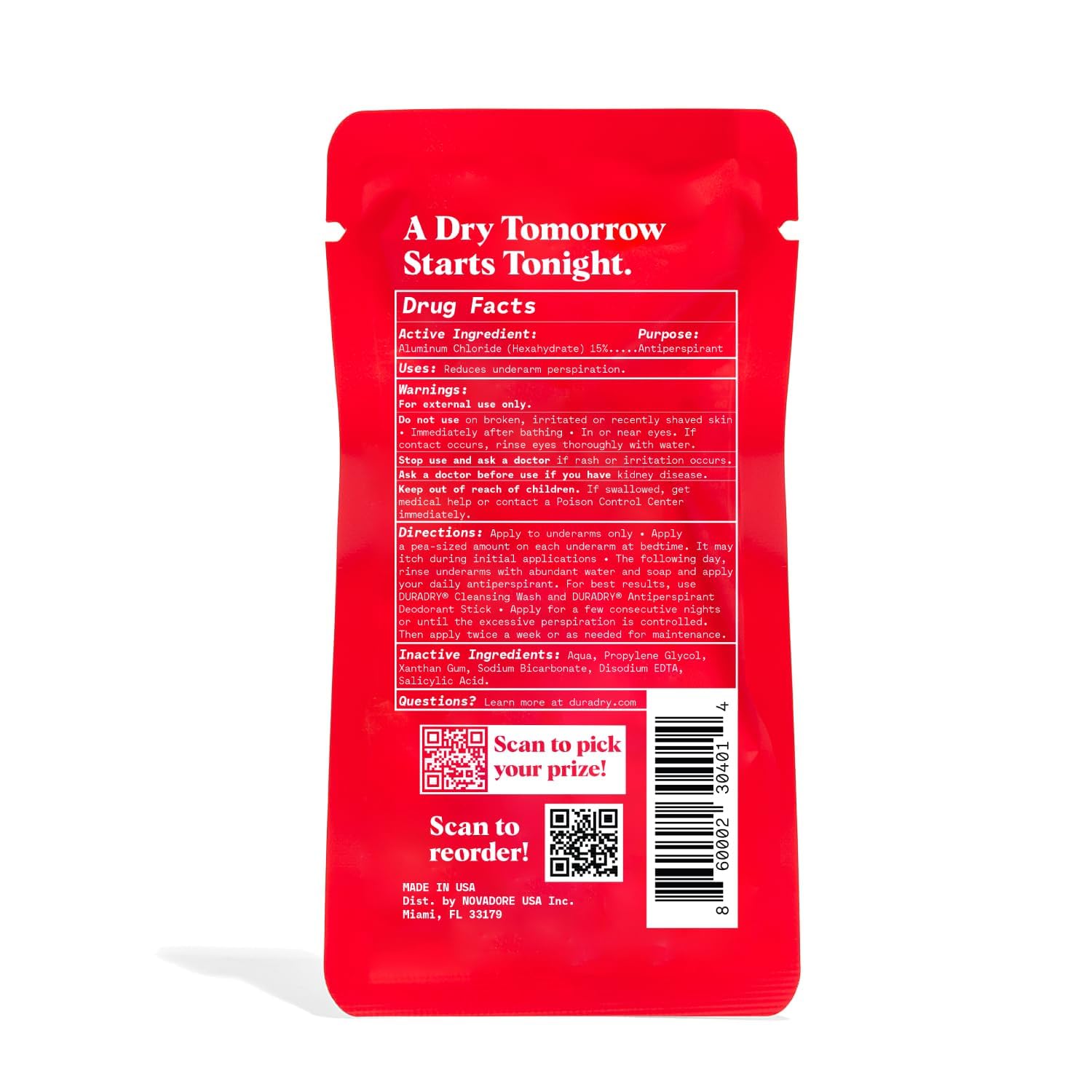 Duradry Sweat Minimizing Gel Antiperspirant – Prescription-Strength for Excessive Underarm Sweat (0.4 Fl Oz Pack of 2)