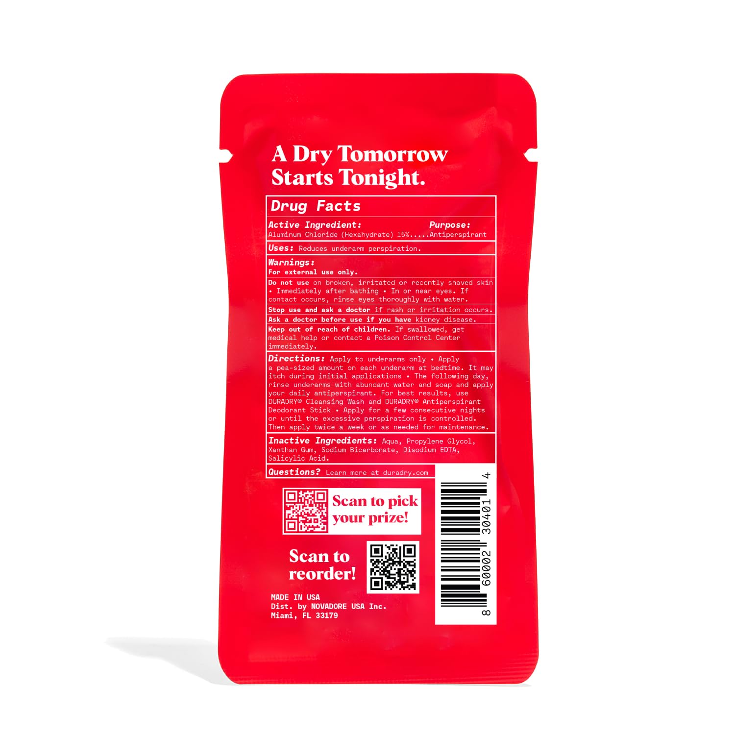 Duradry Sweat Minimizing Gel – Prescription-Strength Antiperspirant for Excessive Underarm Sweat (0.4 Fl Oz)