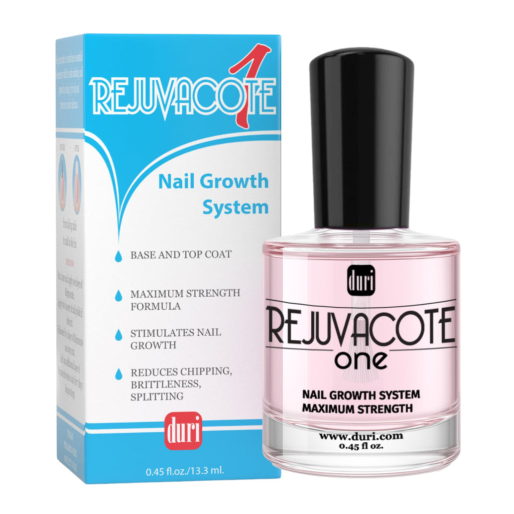 Duri Rejuvacote 1 Nail Growth System – Maximum Strength Nail Strengthener for Damaged Nails (0.45 fl oz)