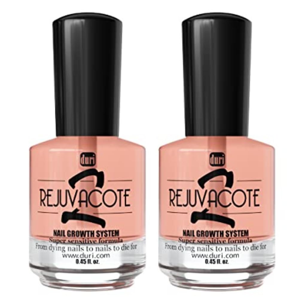 Duri Rejuvacote 2 Nail Growth Base & Top Coat – Balanced Repair for Fragile Nails (Pack of 2)