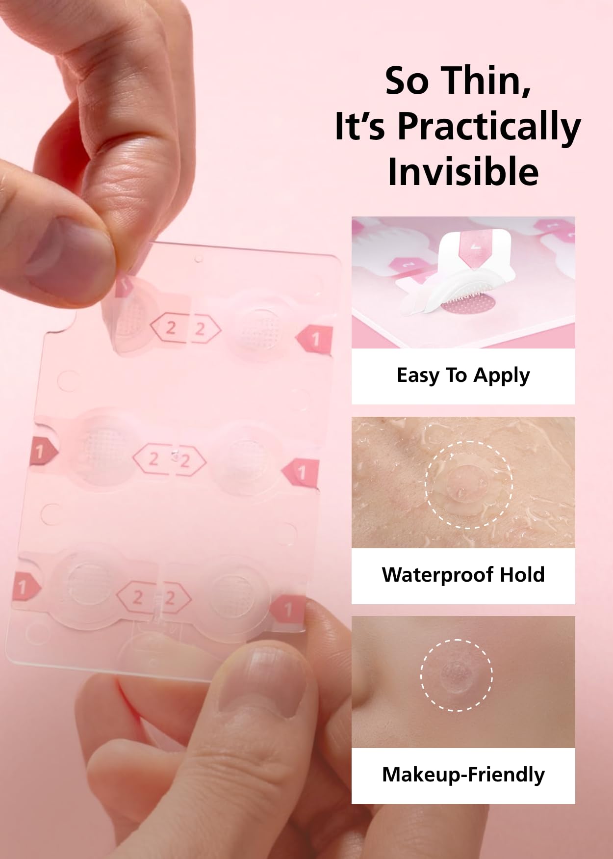 Easyderm Real Calming Patch – 6-Spot K-Beauty Patch with Niacinamide, Hyaluronic Acid & EGF | DWEasyDerm