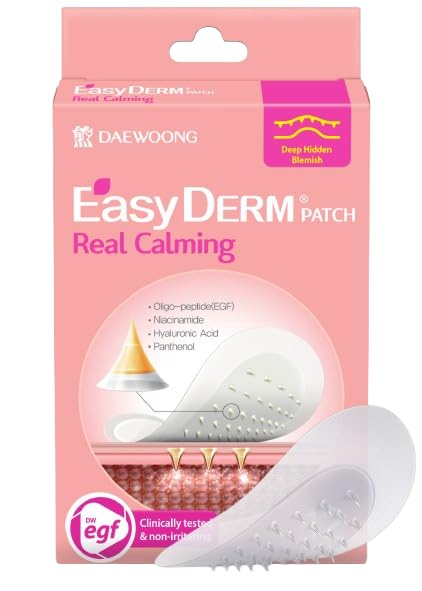 DWEasyDerm EasyDerm Micro Point Acne Patch Duo – 10 Magnesium Patches + 6 Calming Microdart Patches | 2-Step K-Beauty Skincare Kit