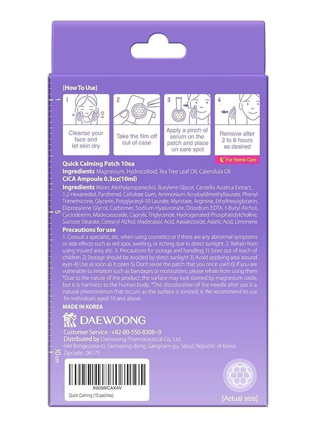 DWEasyDerm EasyDerm Micro Point Acne Patch Duo – 10 Magnesium Patches + 6 Calming Microdart Patches | 2-Step K-Beauty Skincare Kit