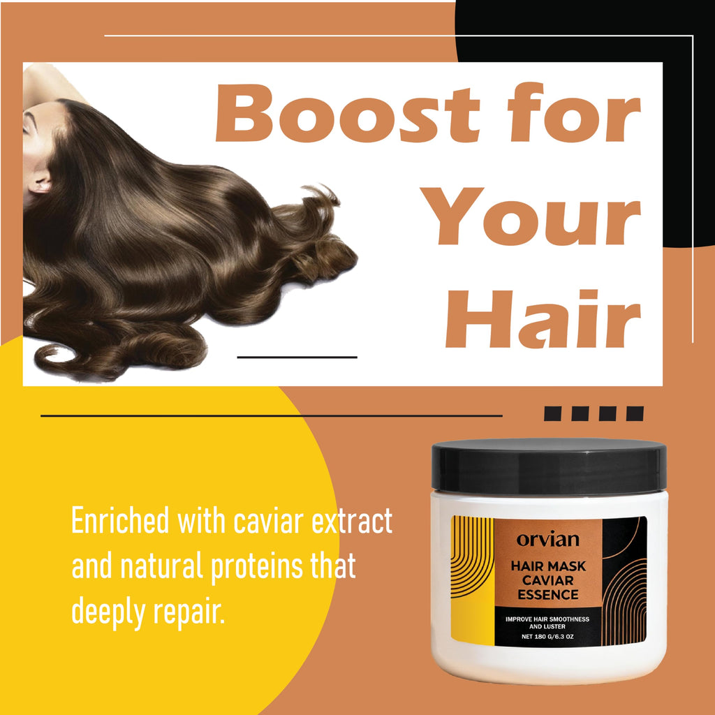 DYALE Orvian Caviar Hair Mask - Deep Repair & Hydration for Dry, Damaged Hair (180 g)