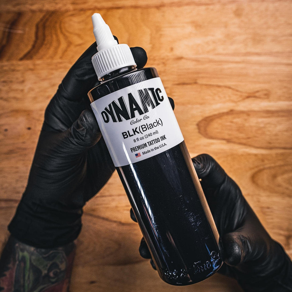 Dynamic Color Co Black Ink 8oz Bottle – Pre-Dispersed Tattoo Ink