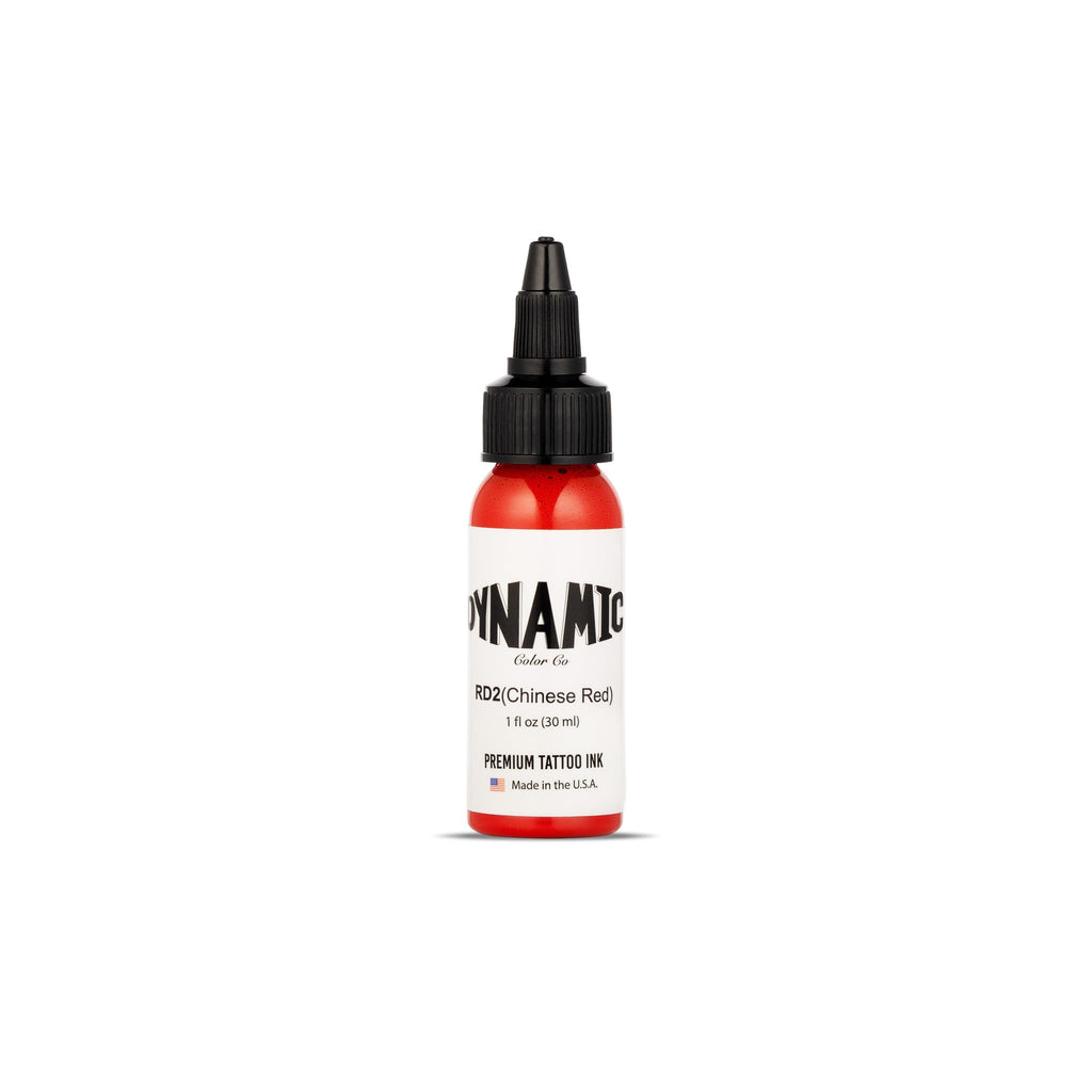 Dynamic Color Co Chinese Red Tattoo Ink – USA-Made, Sterilized, Vegan, 1oz