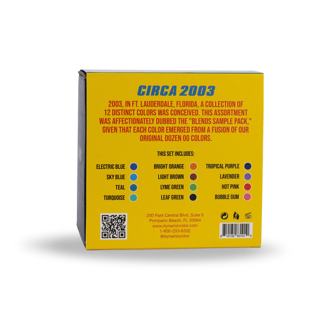 Dynamic Color Co Circa Color Set 1oz – 12 Vivid Inks for Tattooing (Electric Blue, Sky Blue, Teal, Turquoise, Lavender, and more)