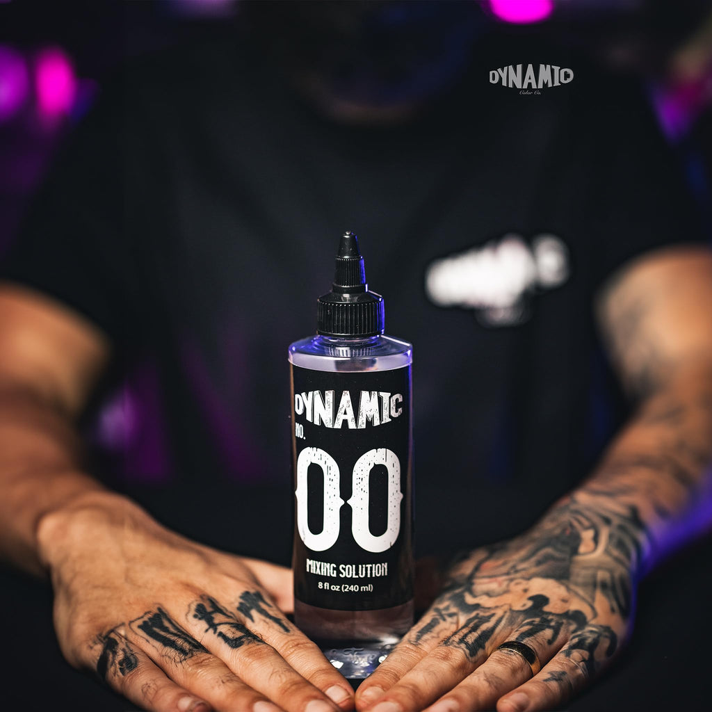 Dynamic Color Co No. 00 Tattoo Ink Mixing Solution – Premium Shading, Hospital-Grade Water, Witch Hazel | Made in USA