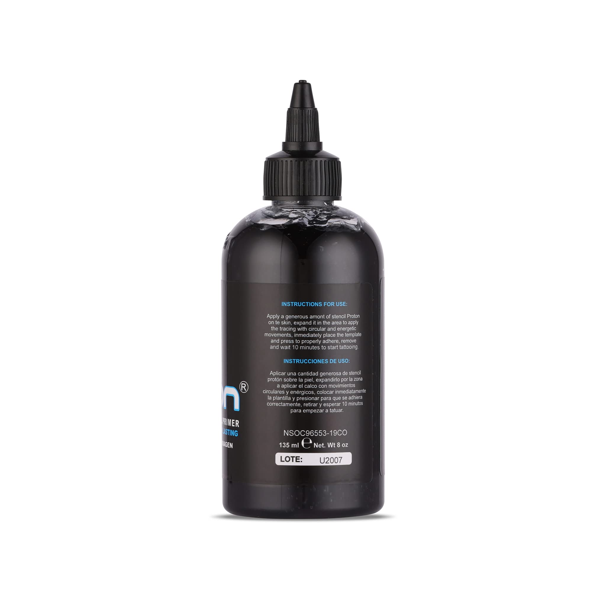 Dynamic Color Co Proton Tattoo Stencil Primer Gel - Black, 8oz