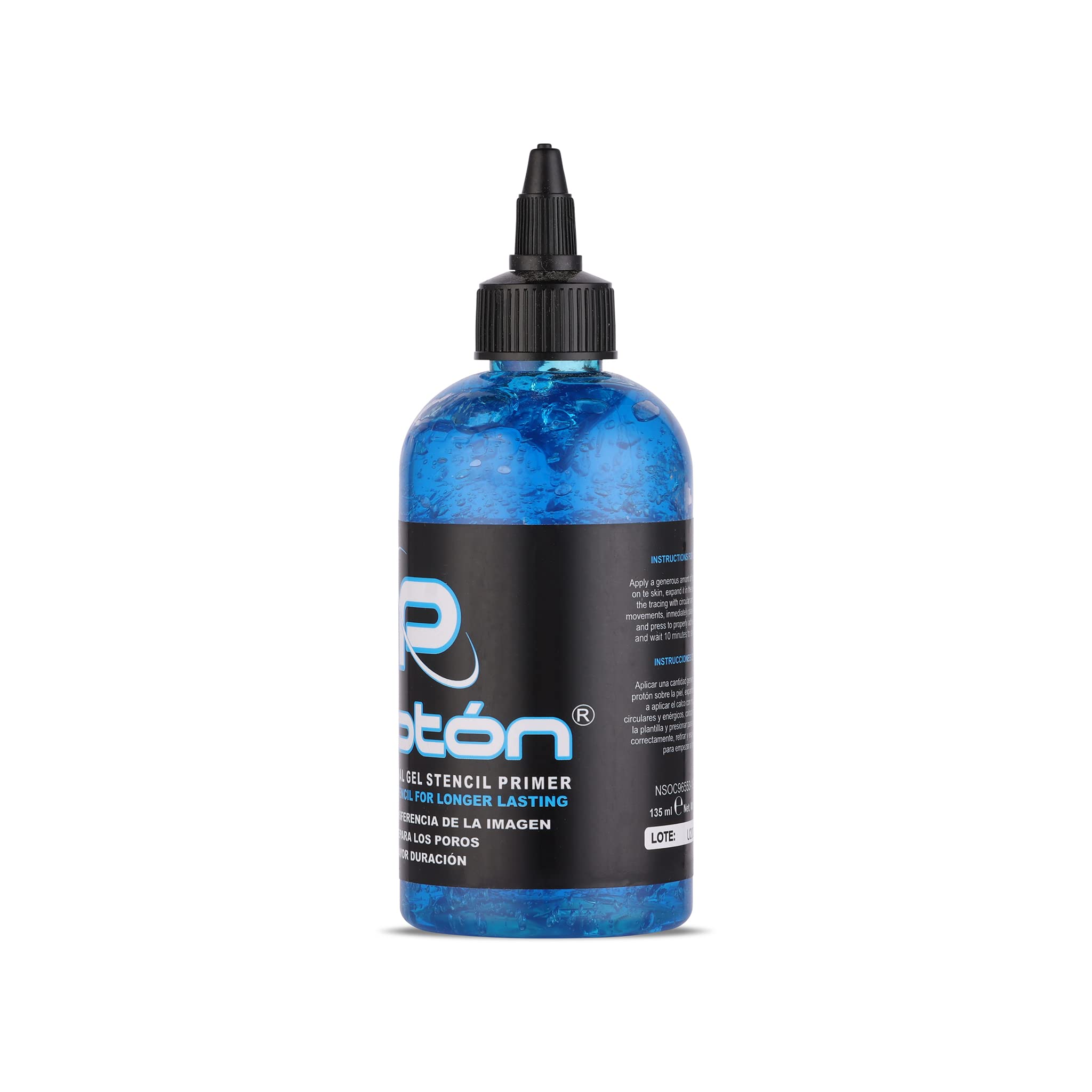 Dynamic Color Co Proton Stencil Primer Gel — Long-Lasting, Smudge-Proof, Blue, 8oz