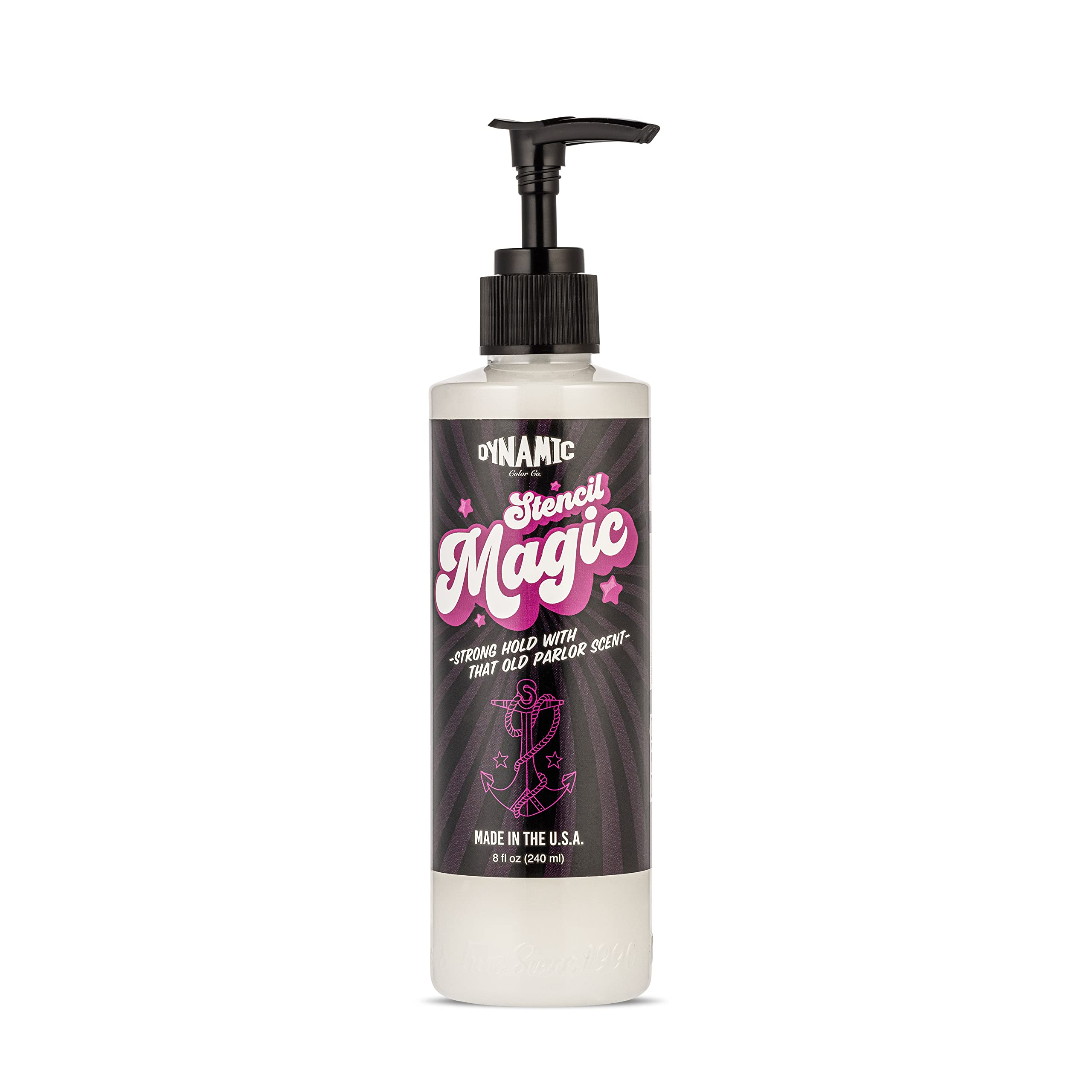 Stencil Magic by Dynamic Color Co – Tattoo Stencil Transfer Gel, Easy Application, No Smear, Fast Dry, USA Made, 8 oz
