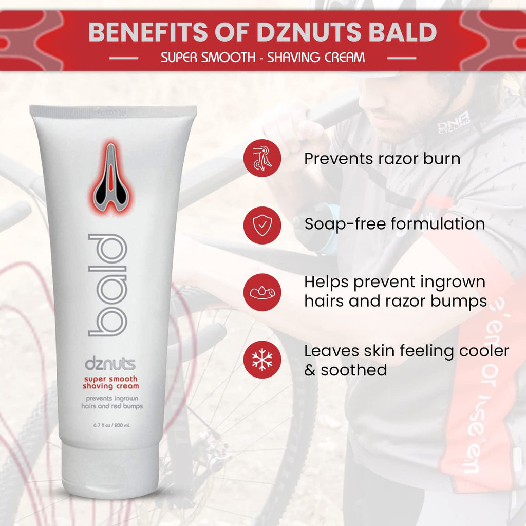 dznuts Pro Chamois Cream, Bliss Chamois Cream & Bald Shaving Cream – Saddle Sores & Razor Burn