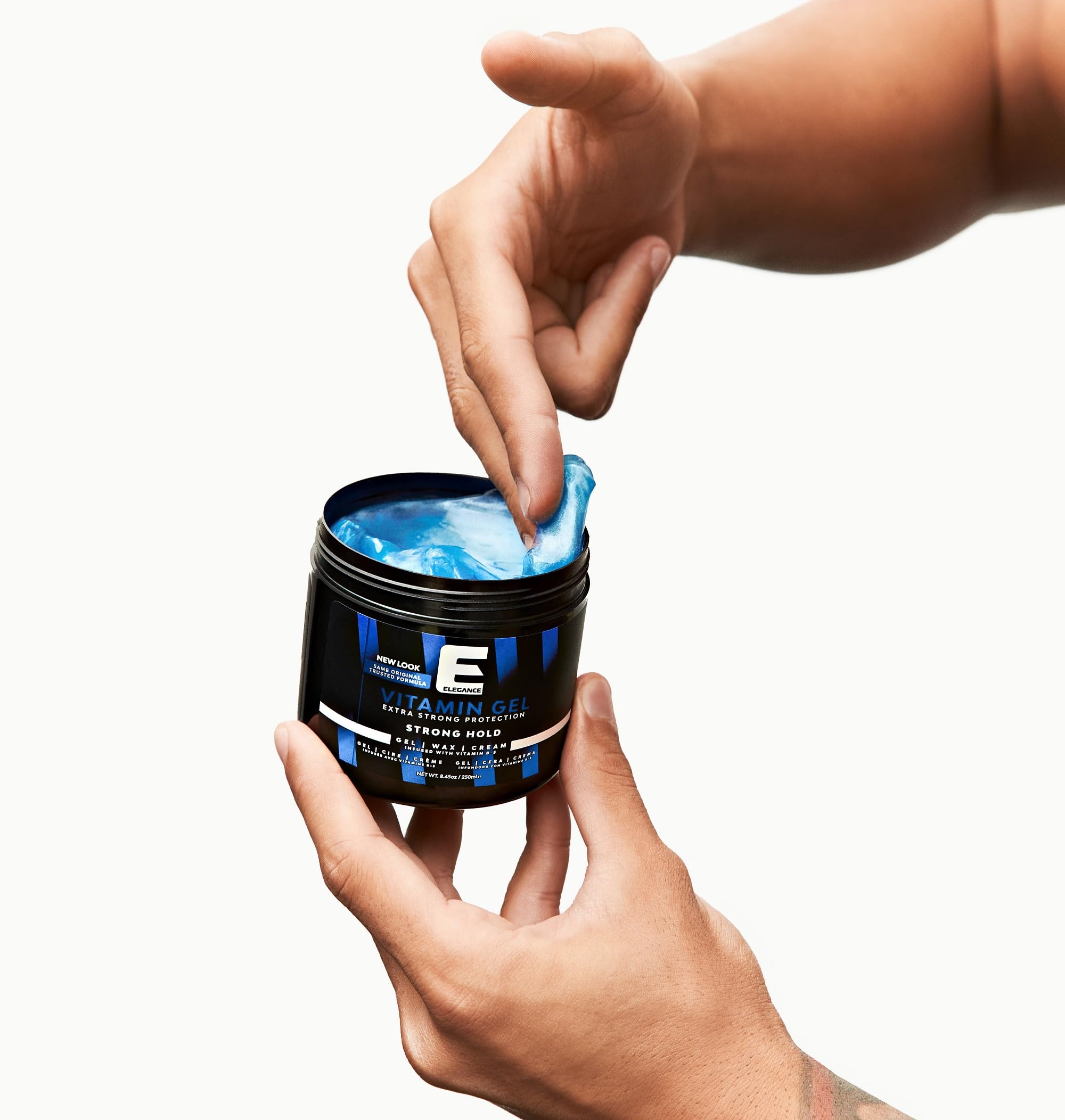 Elegance Vitamin Gel with Pro-VB-5 – 16.9 oz, Strong Hold, Maximum Hair Protection & Natural Shine | E Elegance