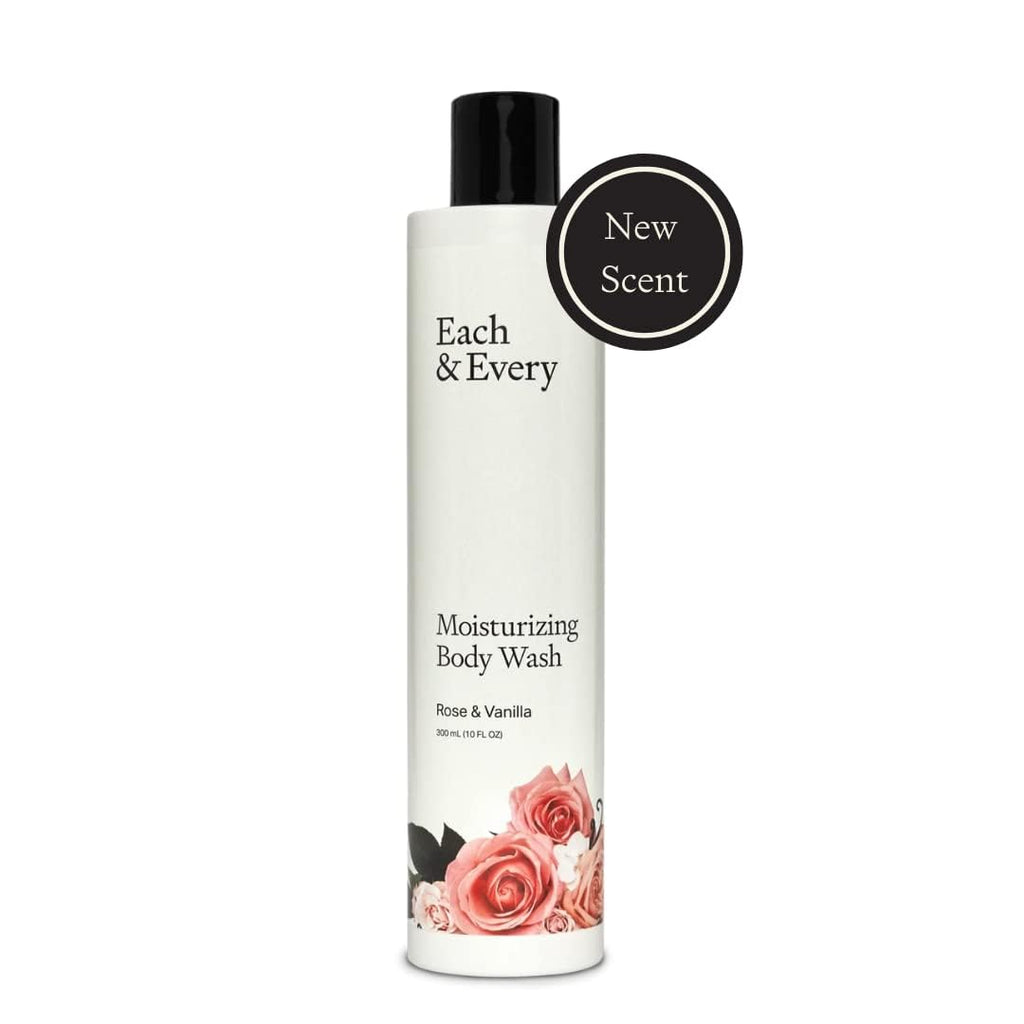 Each & Every Sensitive Skin Body Wash – Rose & Vanilla | Moisturizing, All-Natural, Recyclable Packaging