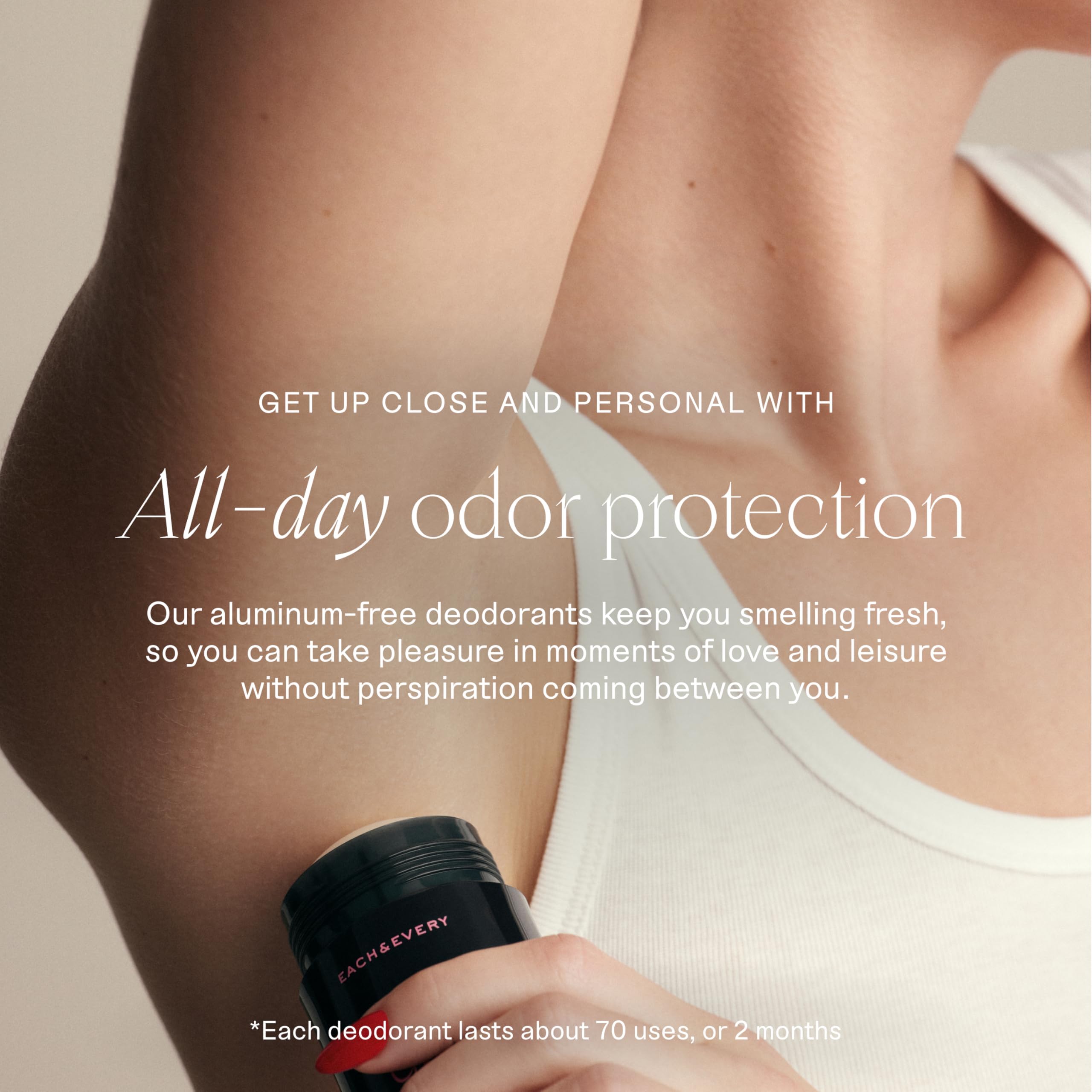 Each & Every Aluminum-Free Deodorant for Women & Men – Lavender & Lemon | EWG Verified