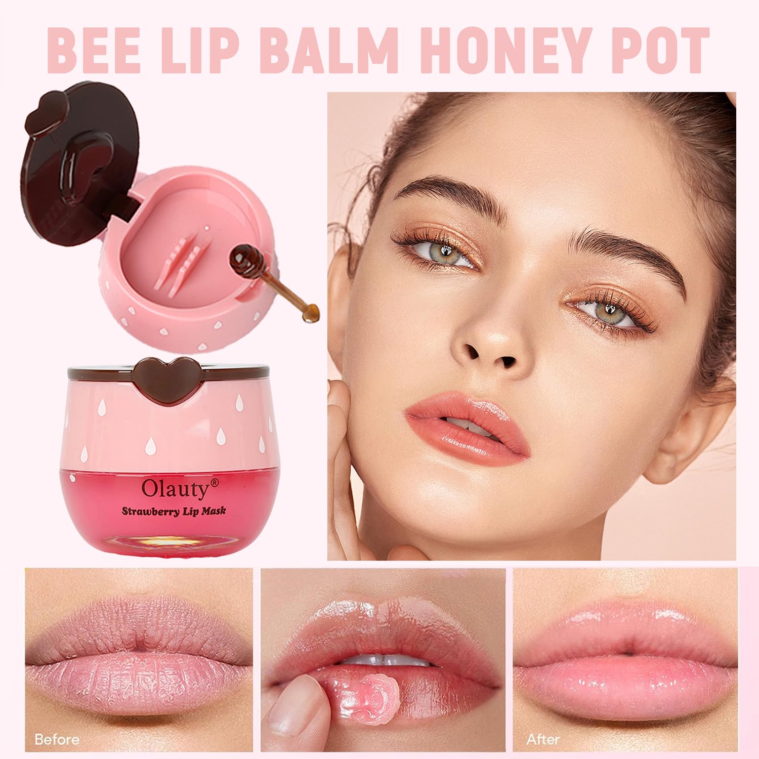 Eakroo 10-Piece Bee Lip Balm Honey Pot Set — Hydration & Shine
