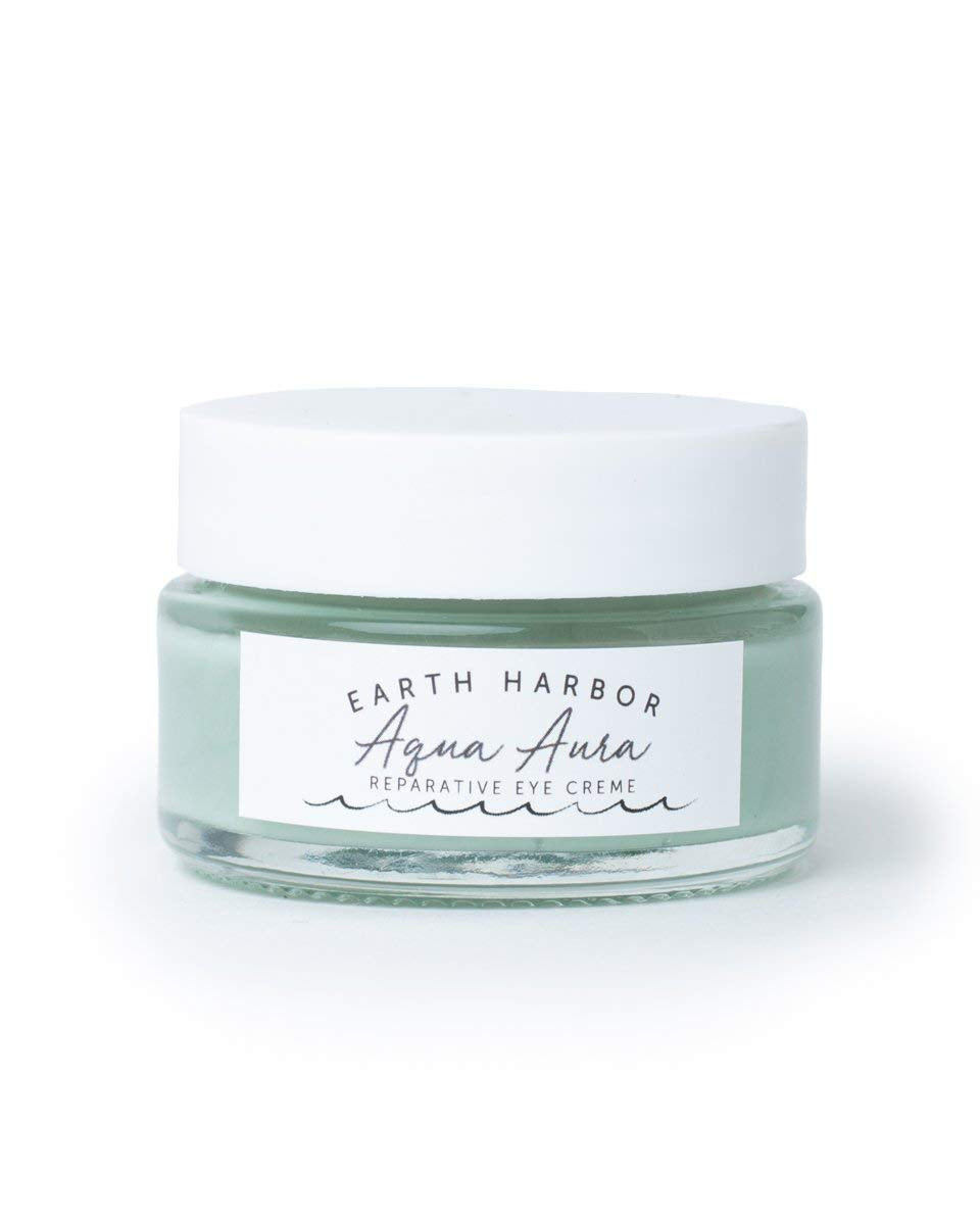 Earth Harbor AQUA AURA Reparative Eye Creme – Renew & Nourish with Blue Tansy & Seaweed Collagen (1/2 oz)
