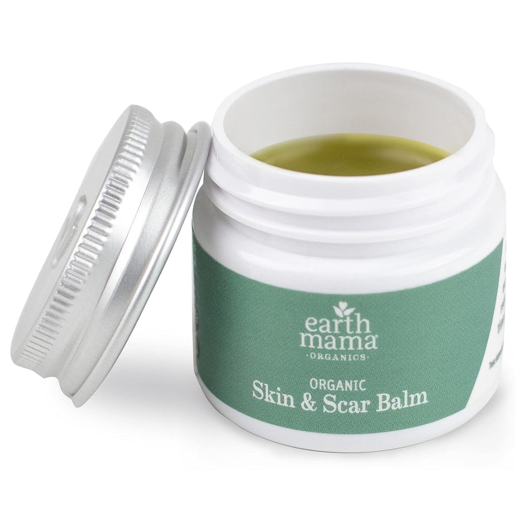 Earth Mama Organic Skin & Scar Balm | Postpartum Skin Care for Scar & Stretch Marks (2-Pack)