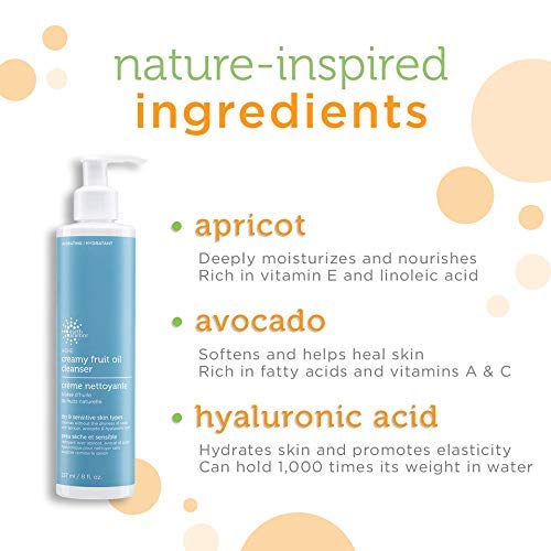 Earth Science A-D-E Creamy Fruit Oil Cleanser – Hydrating Face Wash for Dry, Normal & Sensitive Skin (8 oz)