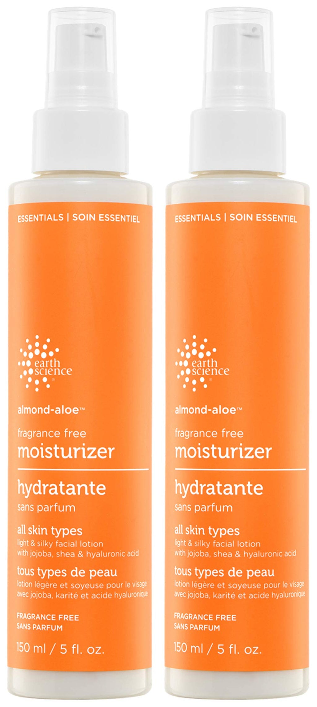 Earth Science Fragrance-Free Almond-Aloe Moisturizer, 2-Pack (2 x 5 oz)