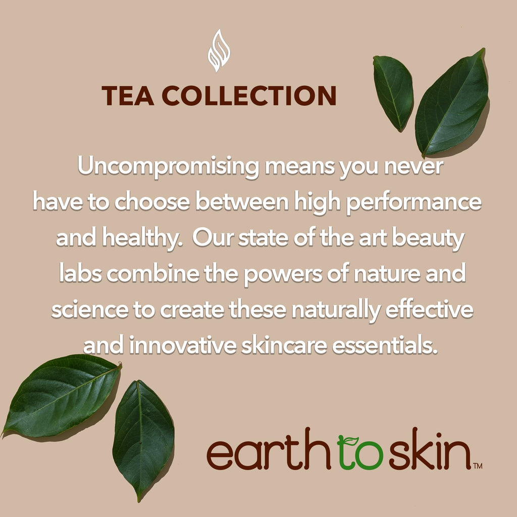 Earth To Skin Tea Time Chamomile Eye Cream – Hydrating & Soothing Eye Treatment with Vitamin E, Vitamin C & Jojoba Oil