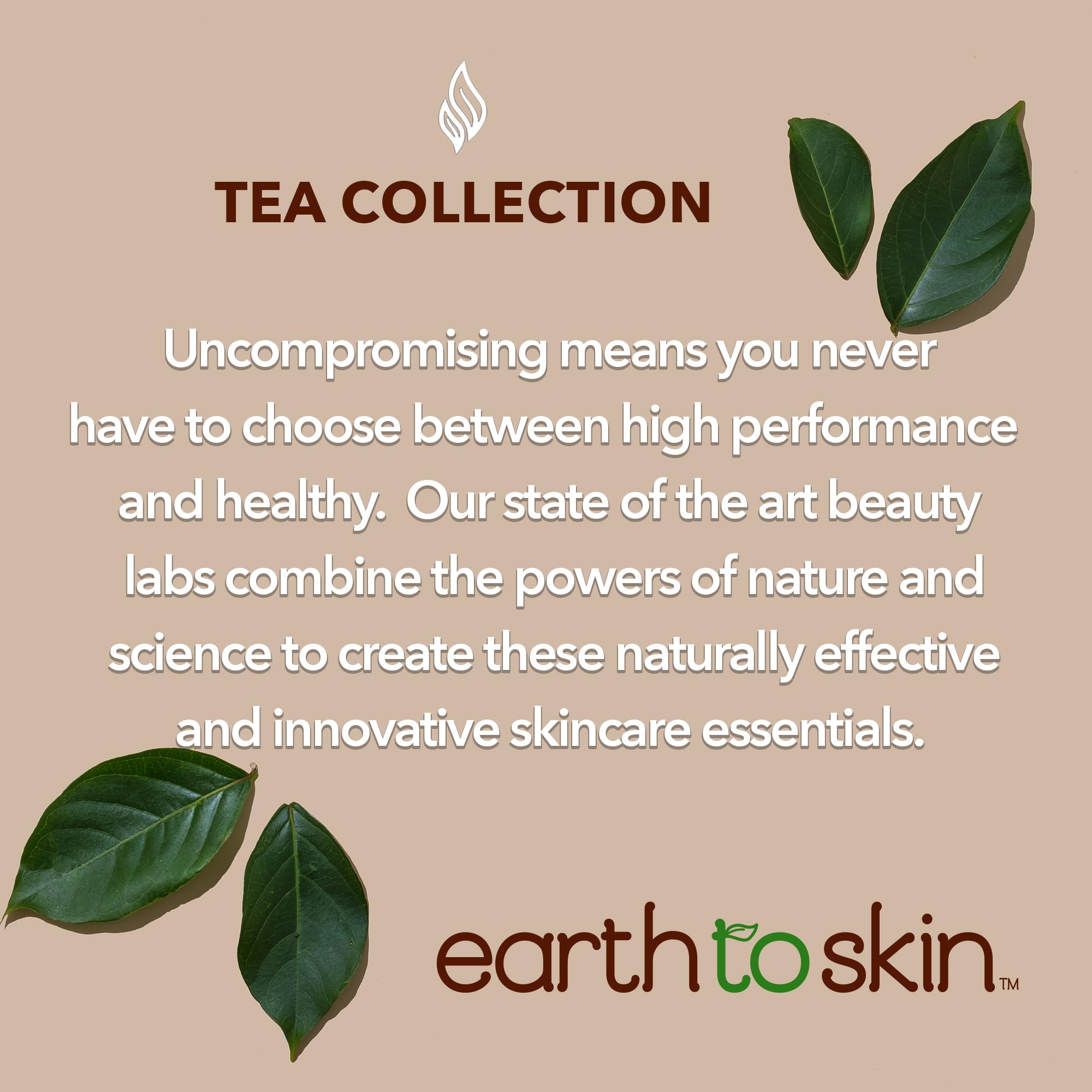 Earth To Skin Tea Time Chamomile Eye Cream – Hydrating & Soothing Eye Treatment with Vitamin E, Vitamin C & Jojoba Oil