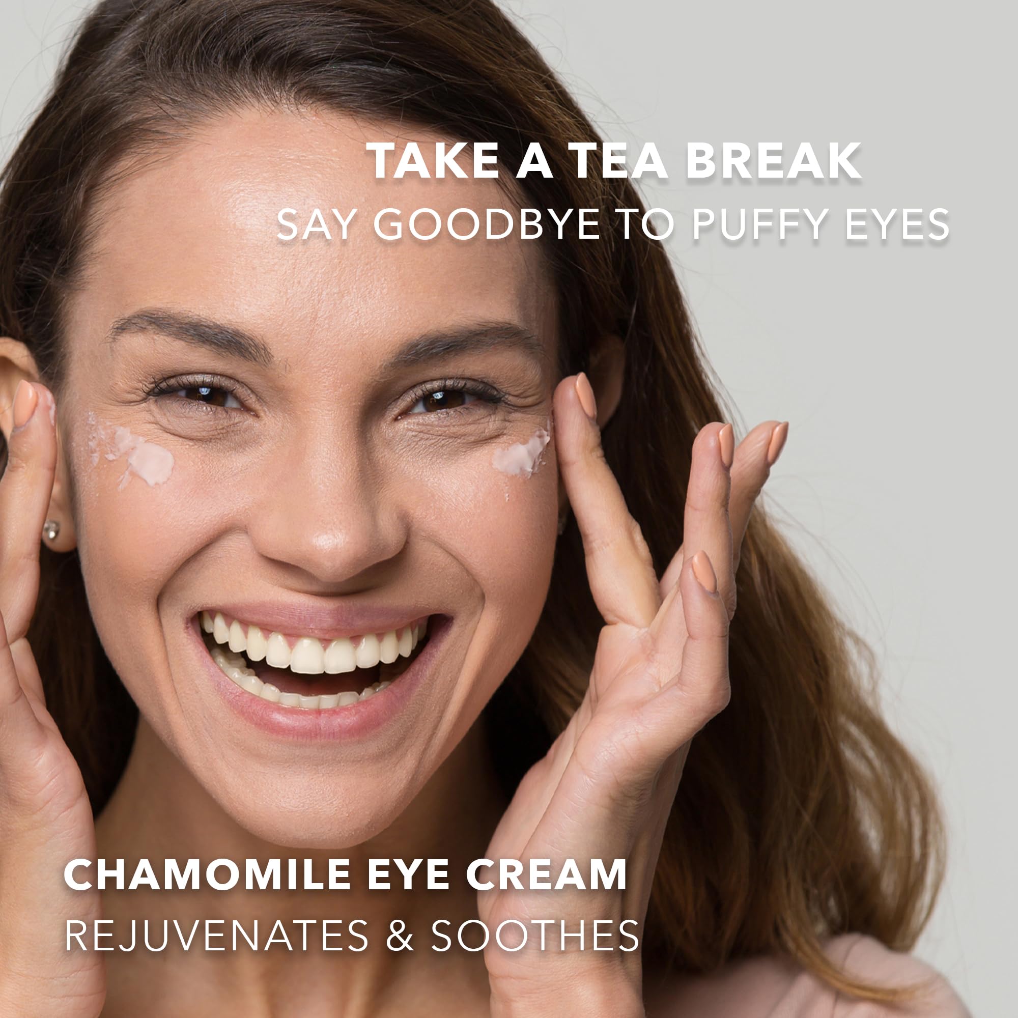 Earth To Skin Tea Time Chamomile Eye Cream – Hydrating & Soothing Eye Treatment with Vitamin E, Vitamin C & Jojoba Oil