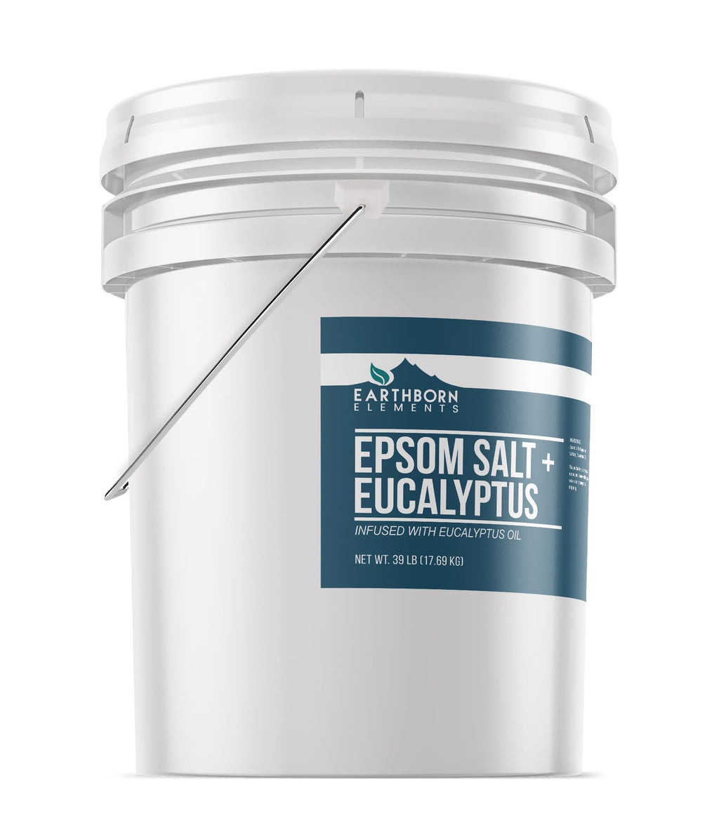 Earthborn Elements Eucalyptus Epsom Salt — 5 Gallon Bucket, Pure & Undiluted